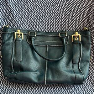 Elegant Black Leather Handbag